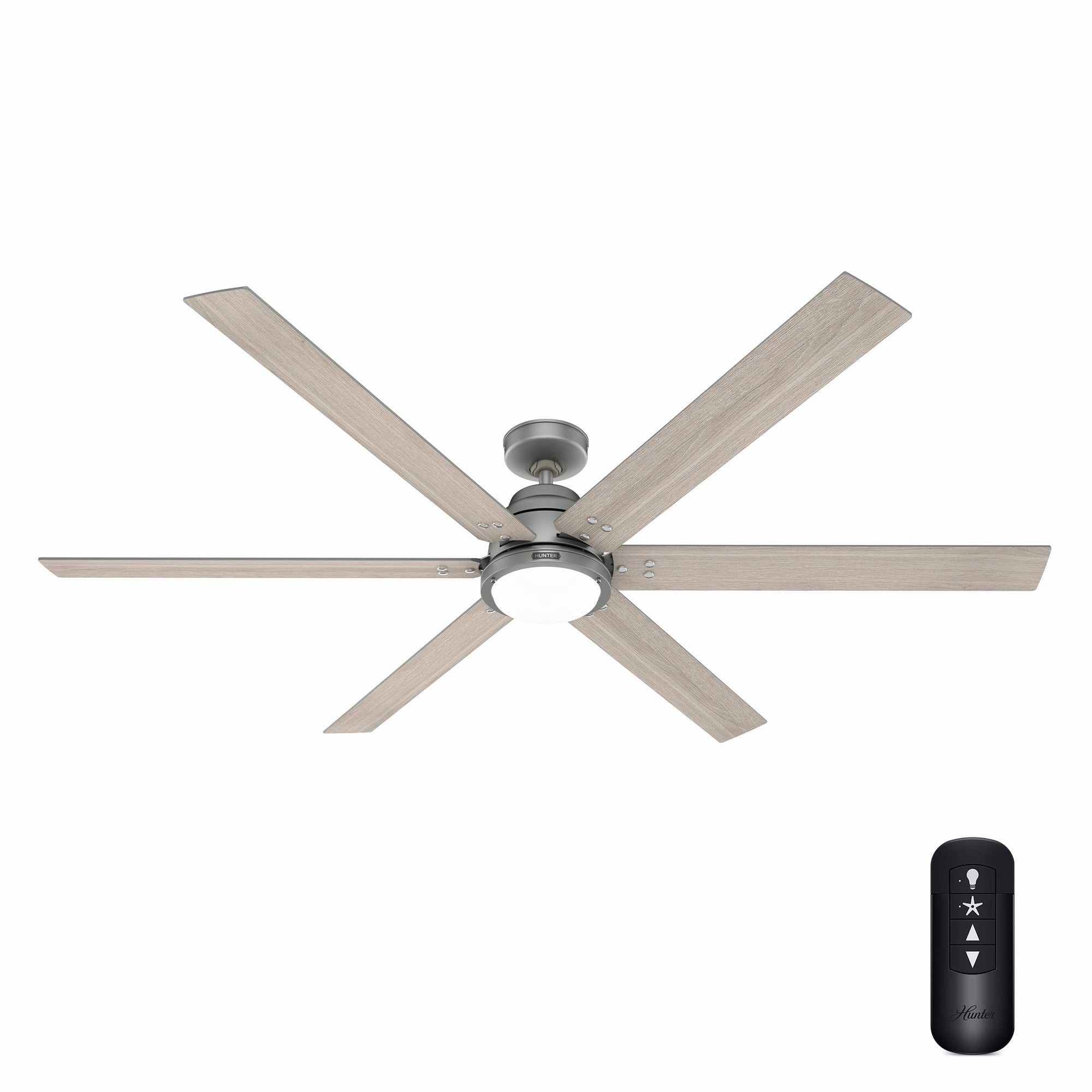 Gravity 72"Ceiling Fan Matte Silver