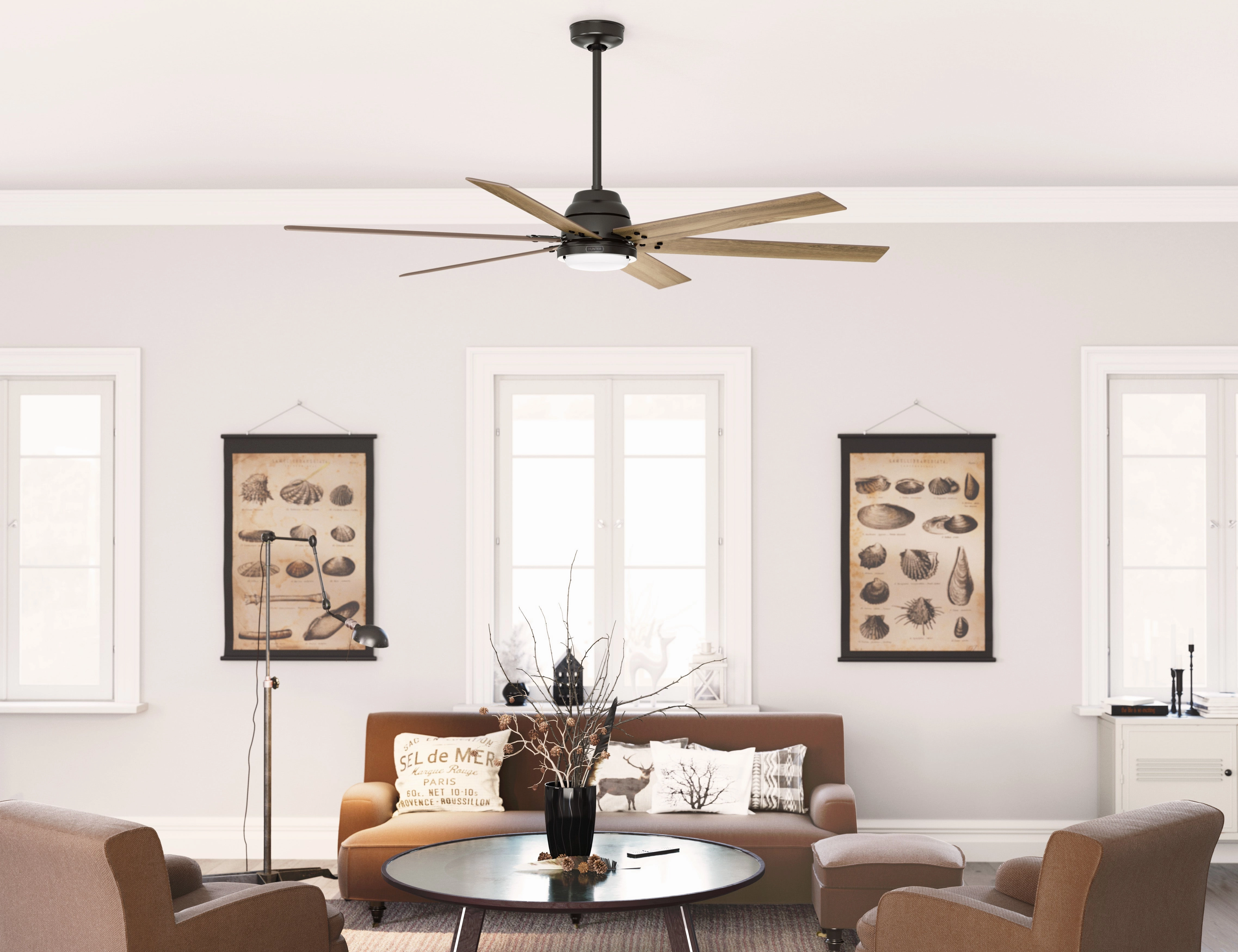 Gravity 72"Ceiling Fan Noble Bronze