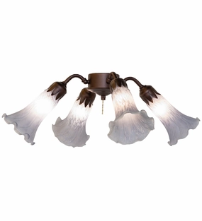 Gray Four Light Fan Light best small fans for home and travel
