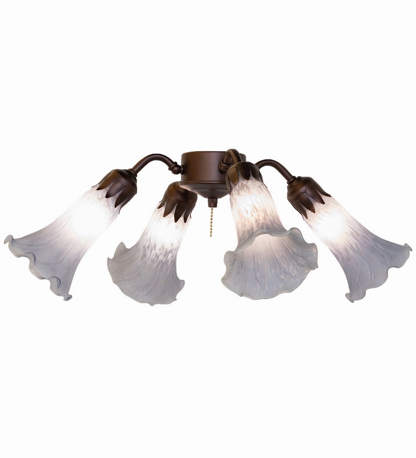 Gray Four Light Fan Light best small fans for home and travel