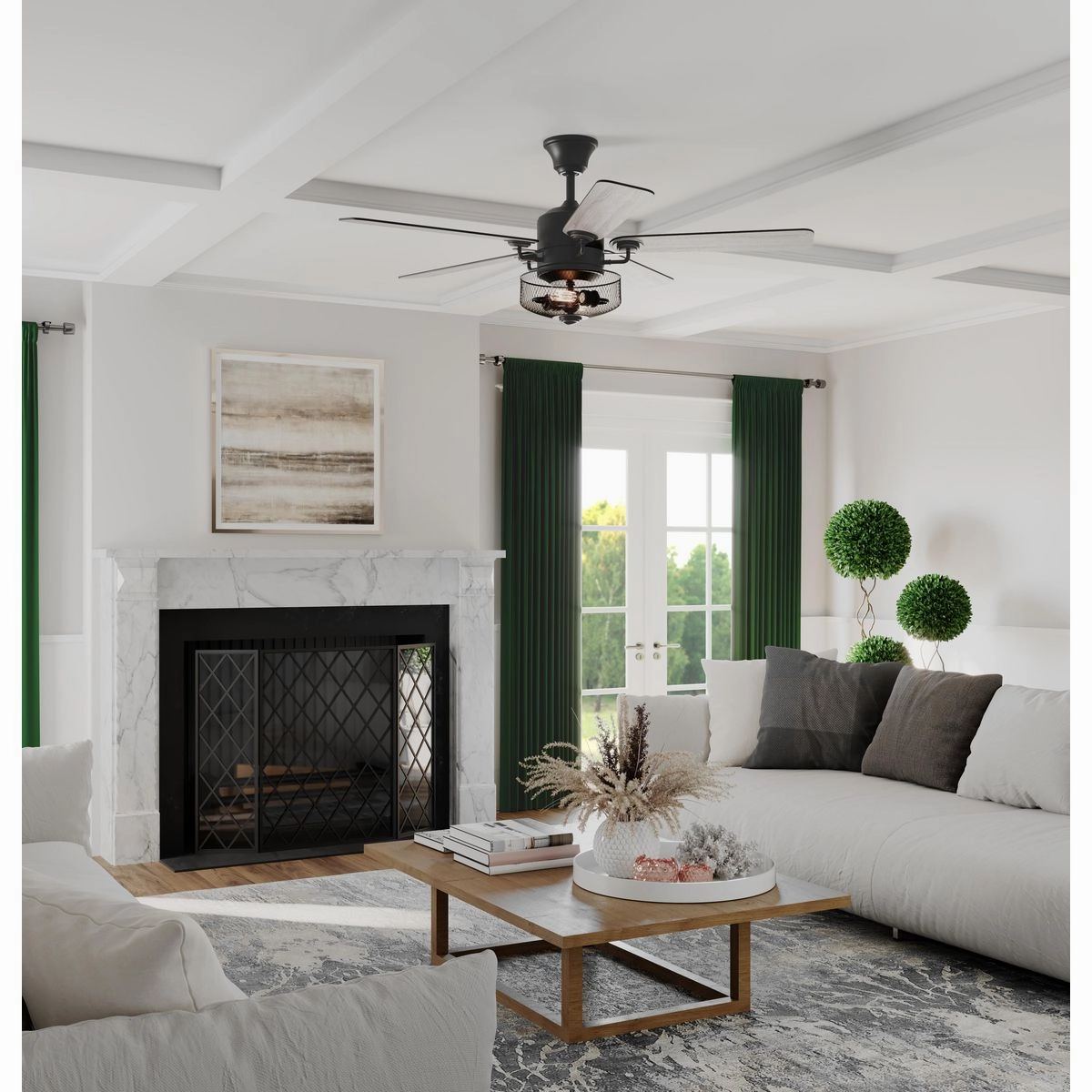 Greer 54"Ceiling Fan Gilded Iron