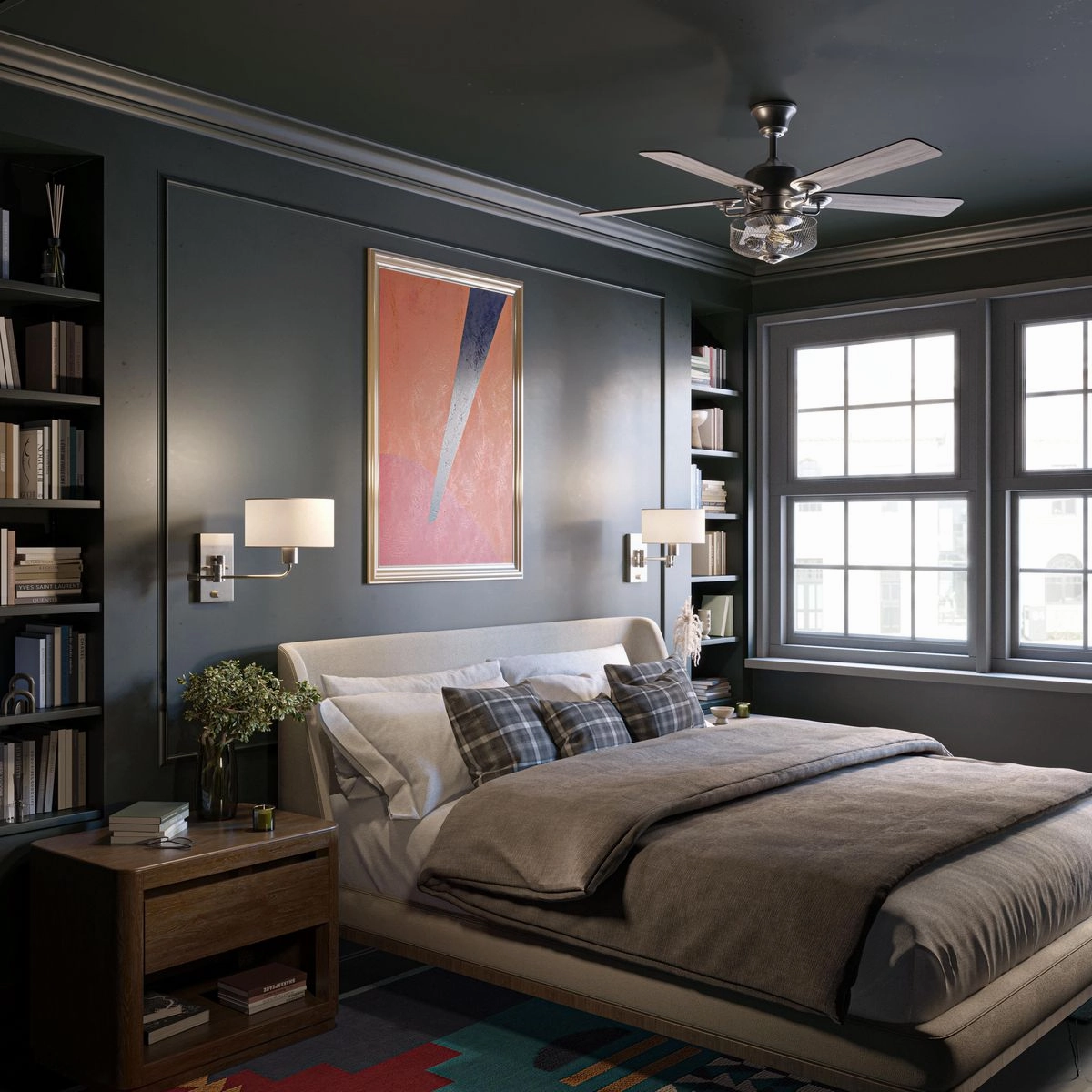 Greer 54"Ceiling Fan Gilded Iron