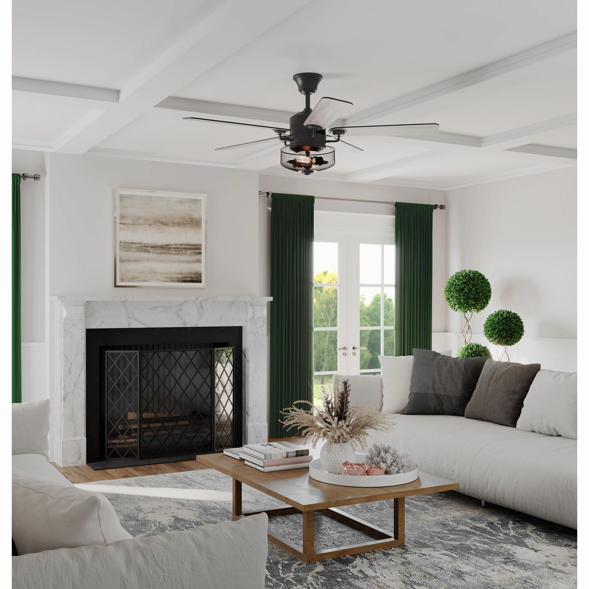 Greer 54"Ceiling Fan Gilded Iron