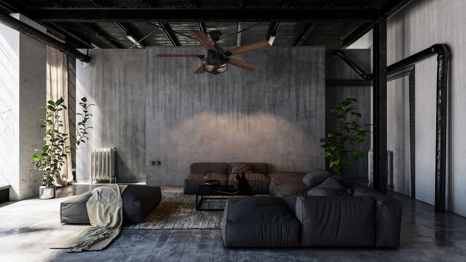 Greer 54"Ceiling Fan Gilded Iron