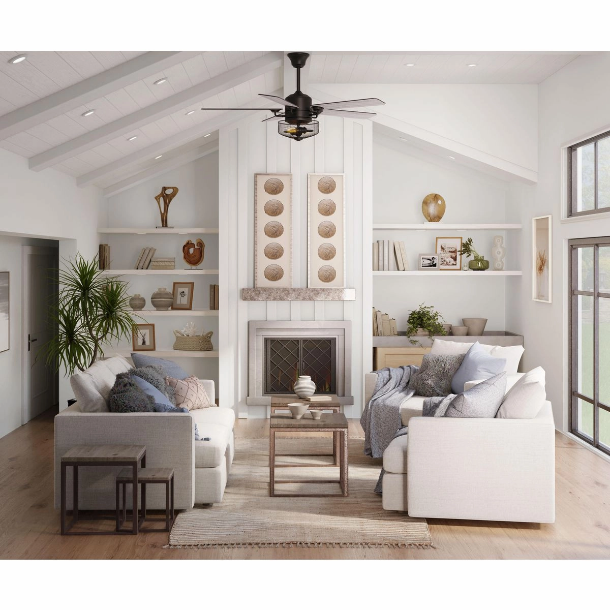 Greer 54"Ceiling Fan Gilded Iron