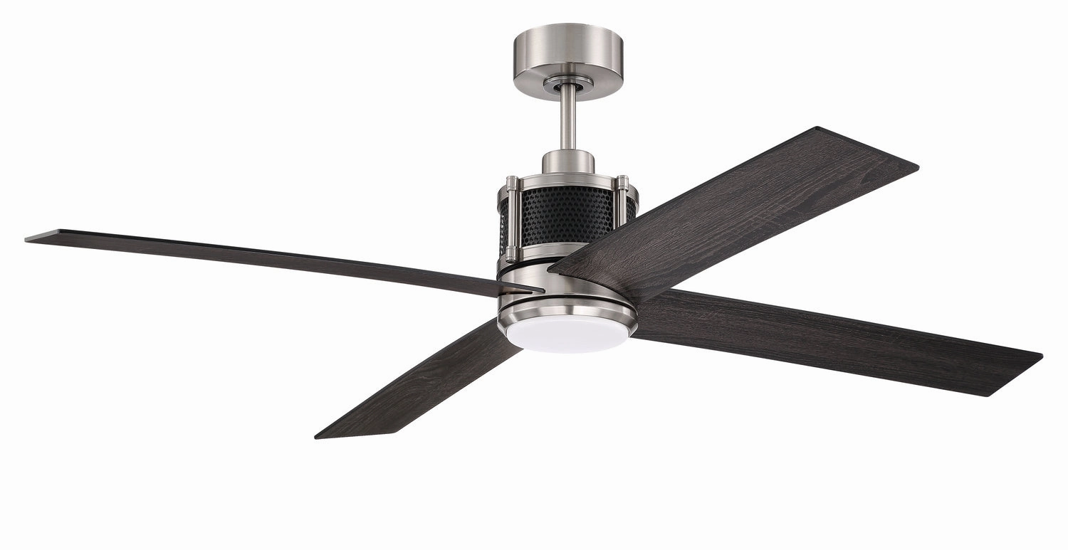 Gregory 56"Ceiling Fan Brushed Polished Nickel durable fans for long-lasting performance