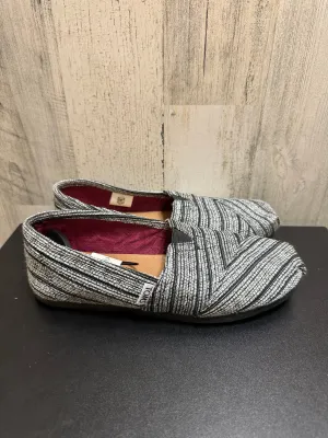 Grey Shoes Flats Toms, Size 6.5 toms