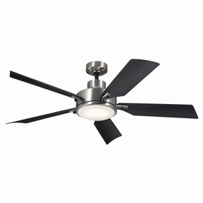 Guardian 56"Ceiling Fan Brushed Stainless Steel portable electric fans for dorm rooms