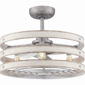 Gulliver 23"Ceiling Fan Galvanized Finish modern electric fans for minimalist decor