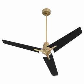 Halcyon 56" Ceiling Fan Aged Brass medium electric fans for multi-room use