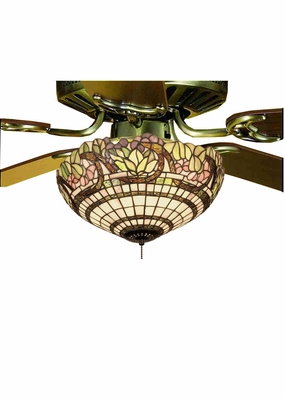 Handel Grapevine Three Light Fan Light Fixture quiet small fans for desk or nightstand