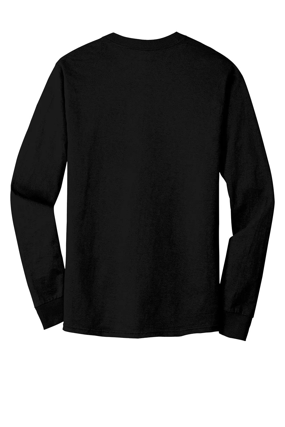 Hanes Mens Beefy-T Long Sleeve Crewneck T-Shirt - Black  Best cheap Clothing Hanes