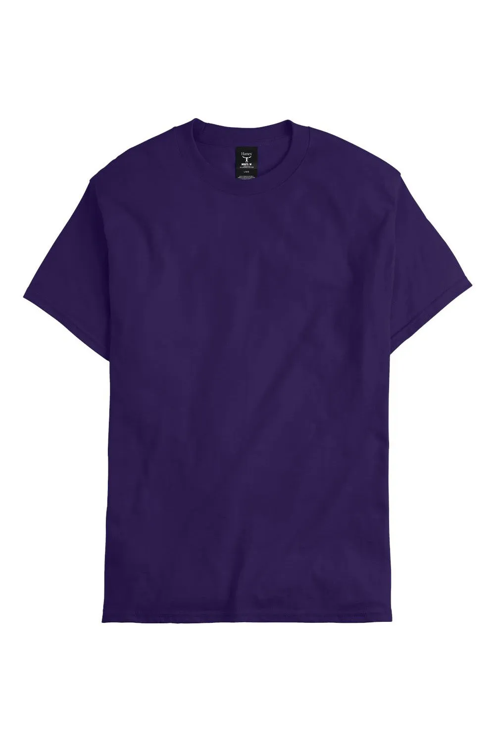 Hanes Mens Beefy-T Short Sleeve Crewneck T-Shirt - Grape Smash Purple  Best cheap Clothing Hanes