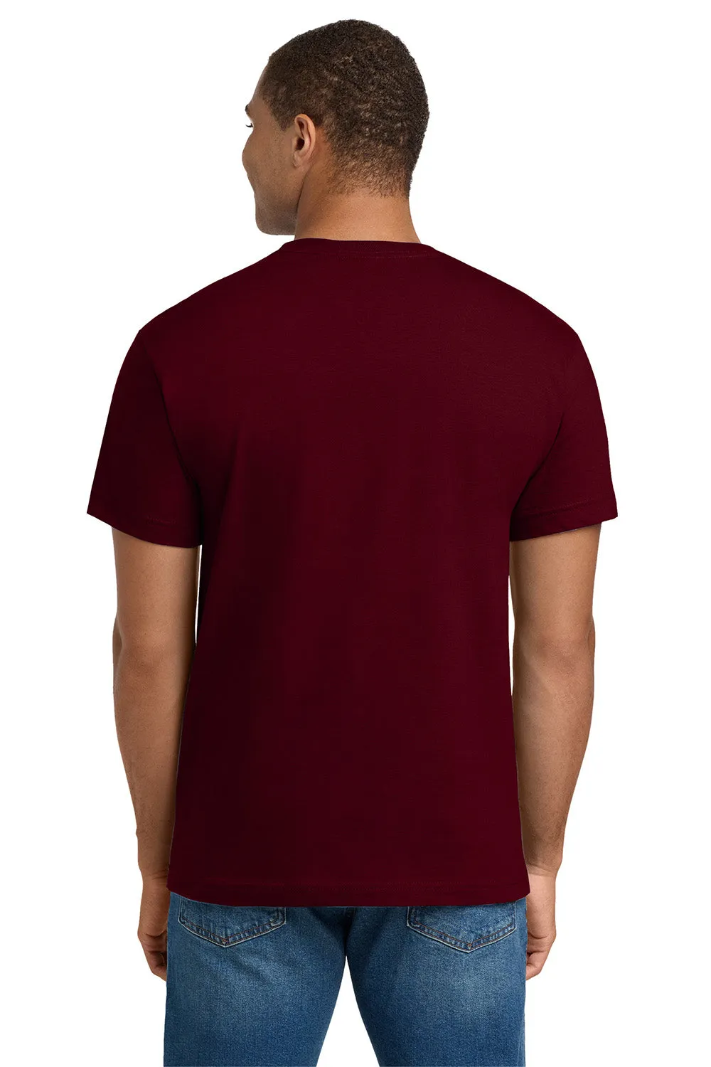 Hanes Mens Beefy-T Short Sleeve Crewneck T-Shirt - Maroon  Best cheap Clothing Hanes