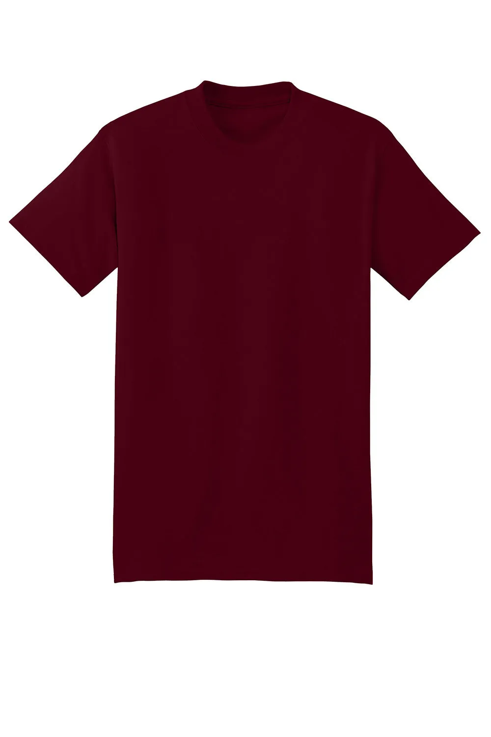 Hanes Mens Beefy-T Short Sleeve Crewneck T-Shirt - Maroon  Best cheap Clothing Hanes