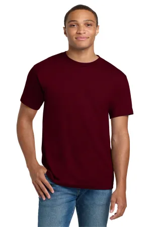 Hanes Mens Beefy-T Short Sleeve Crewneck T-Shirt - Maroon  Best cheap Clothing Hanes