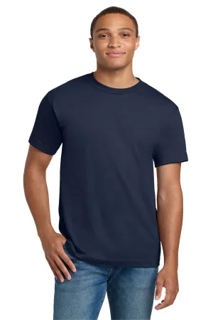 Hanes Mens Beefy-T Short Sleeve Crewneck T-Shirt - Navy Blue  Best cheap Clothing Hanes