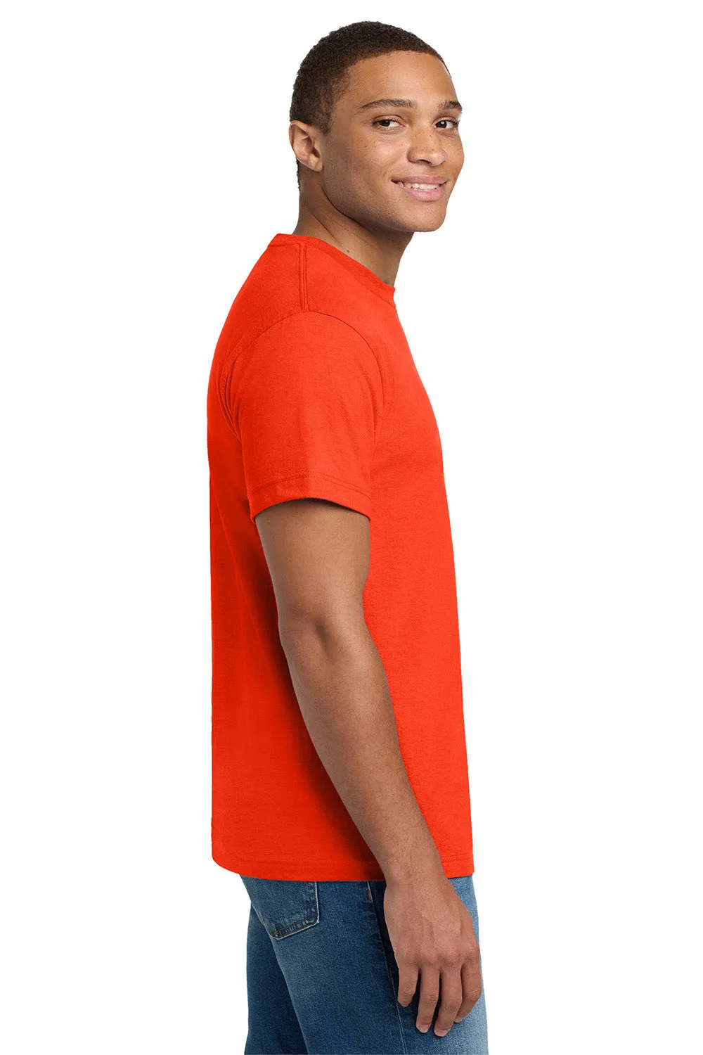 Hanes Mens Beefy-T Short Sleeve Crewneck T-Shirt - Orange  Best cheap Clothing Hanes