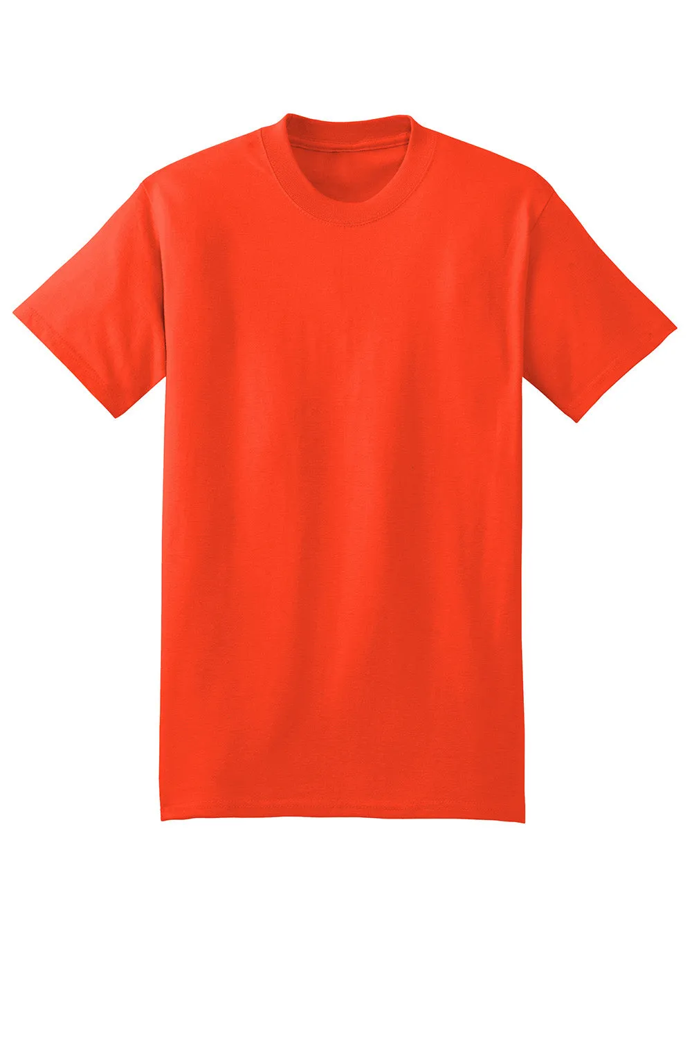Hanes Mens Beefy-T Short Sleeve Crewneck T-Shirt - Orange  Best cheap Clothing Hanes