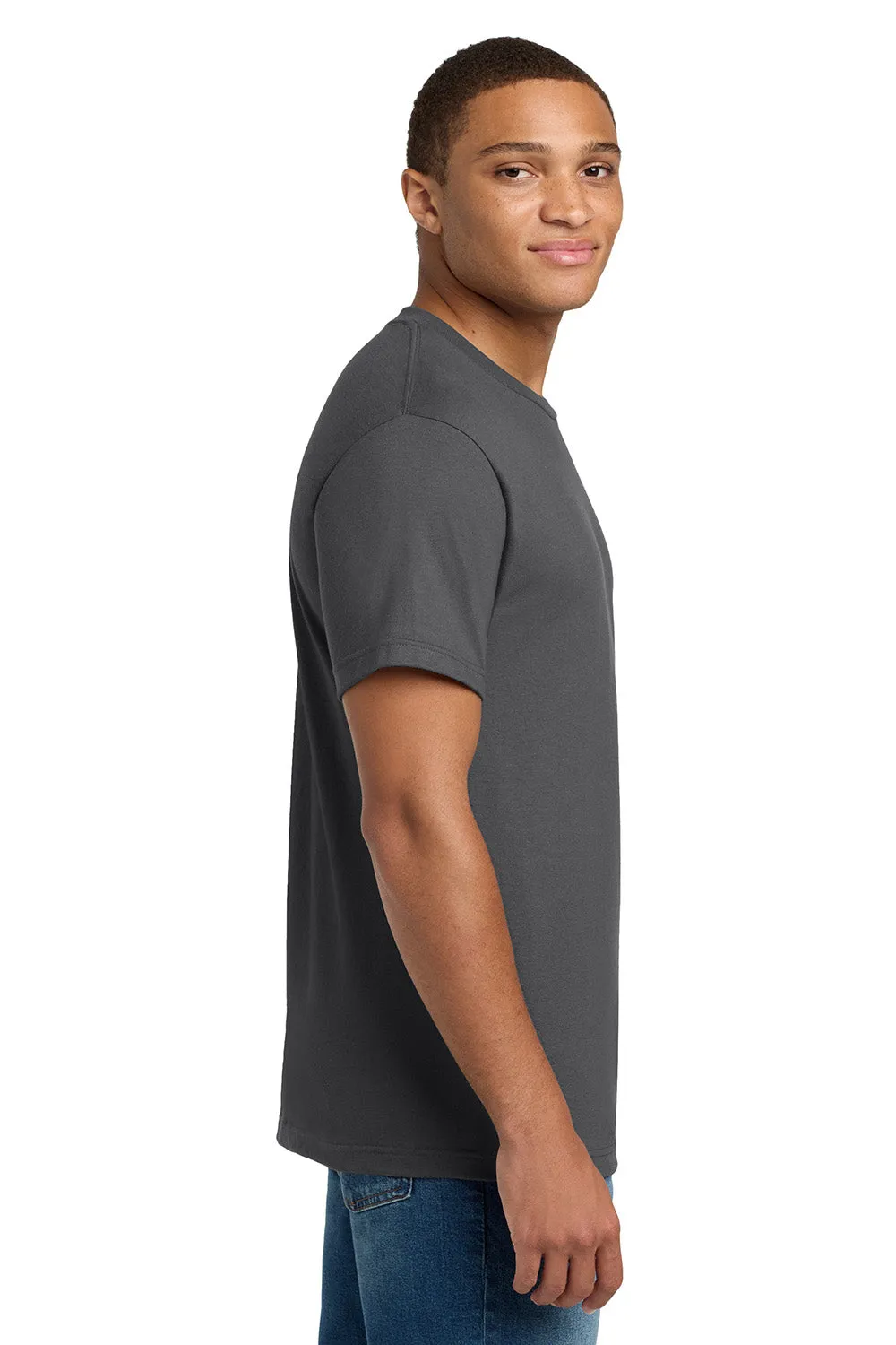 Hanes Mens Beefy-T Short Sleeve Crewneck T-Shirt - Smoke Grey  Best cheap Clothing Hanes