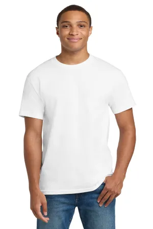 Hanes Mens Beefy-T Short Sleeve Crewneck T-Shirt - White  Best cheap Clothing Hanes