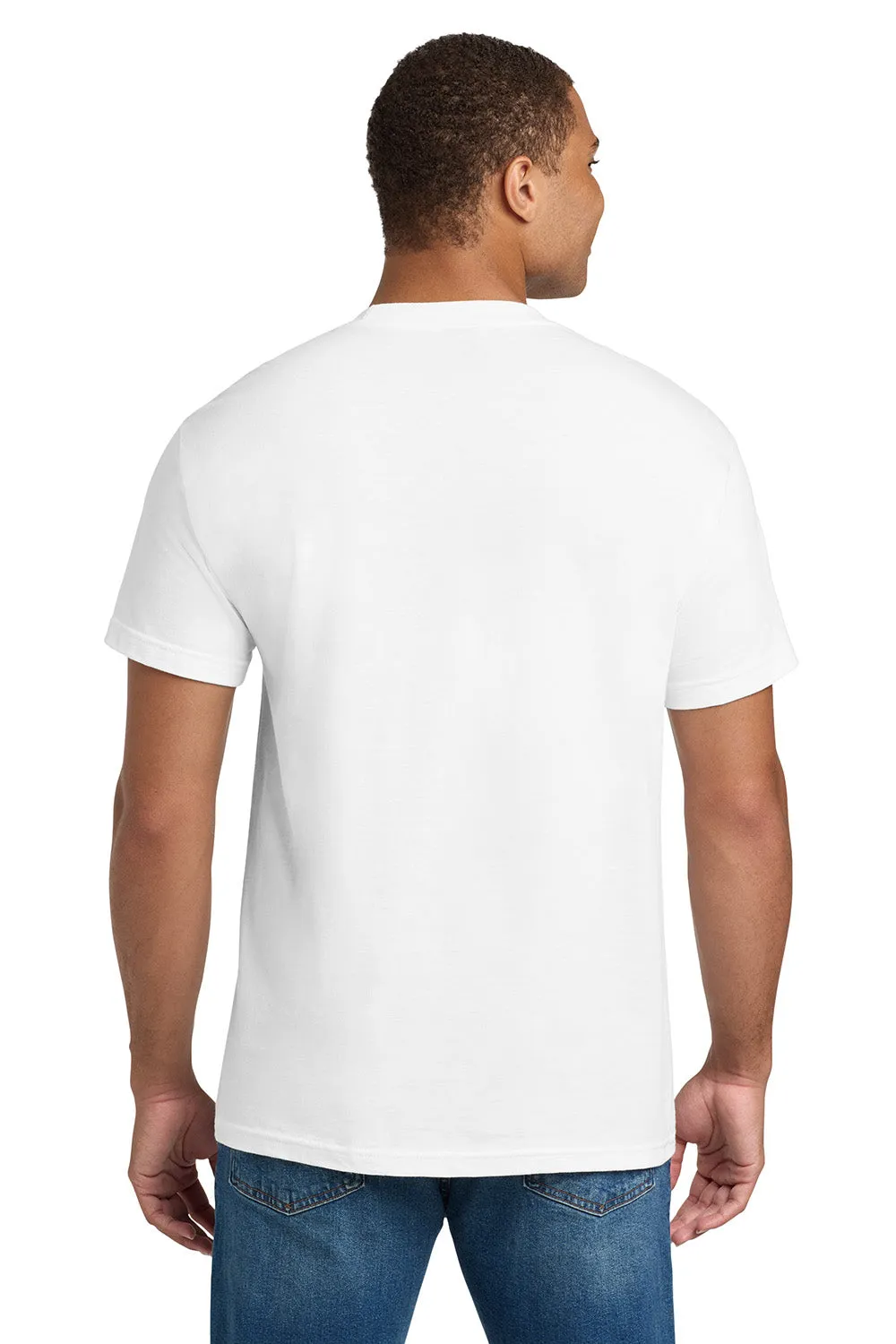 Hanes Mens Beefy-T Short Sleeve Crewneck T-Shirt - White  Best cheap Clothing Hanes