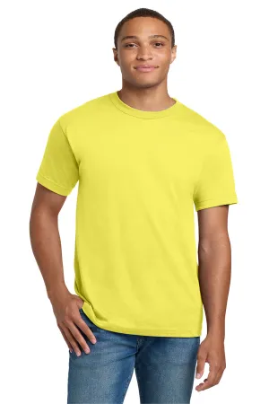 Hanes Mens Beefy-T Short Sleeve Crewneck T-Shirt - Yellow  Best cheap Clothing Hanes
