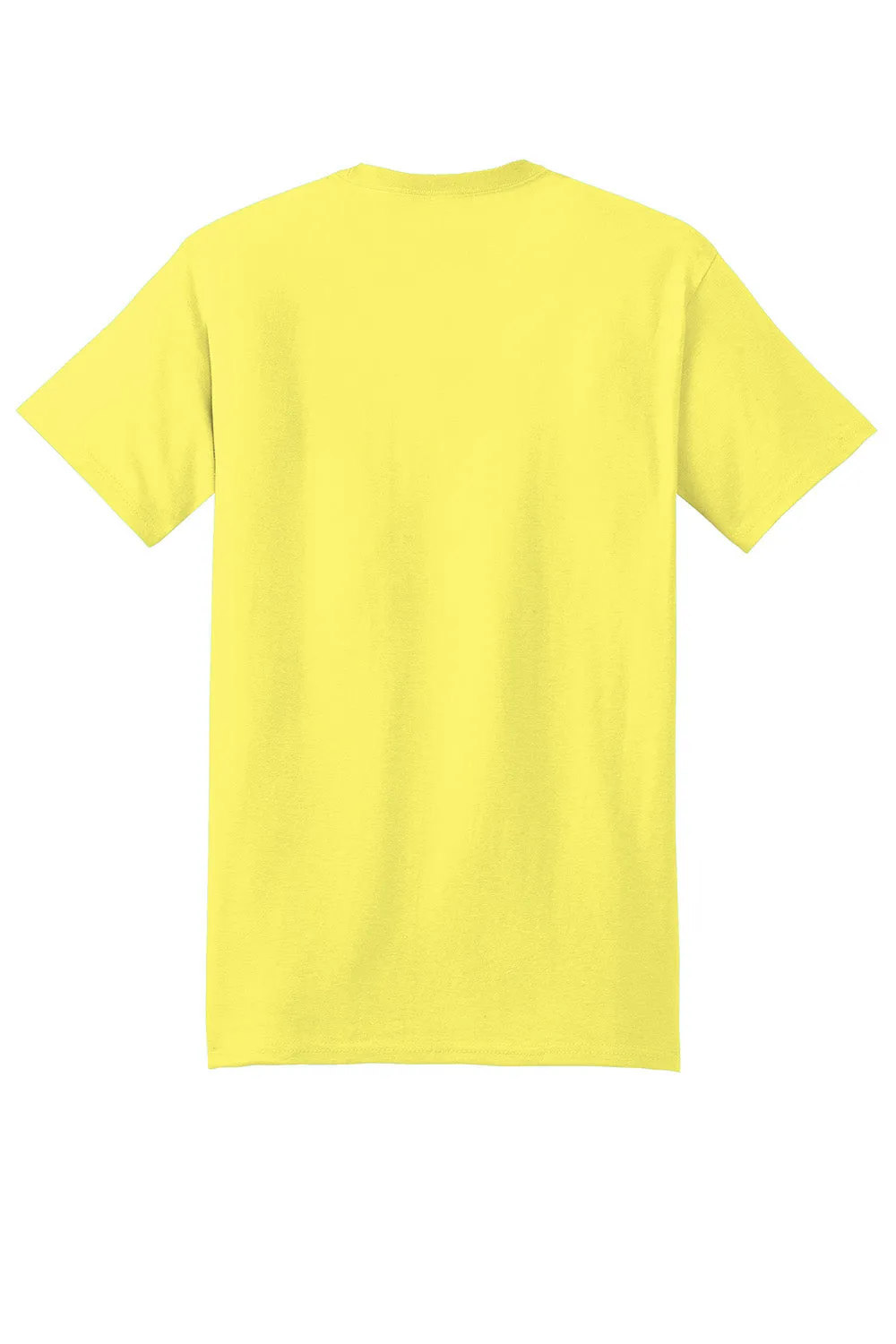 Hanes Mens Beefy-T Short Sleeve Crewneck T-Shirt - Yellow  Best cheap Clothing Hanes