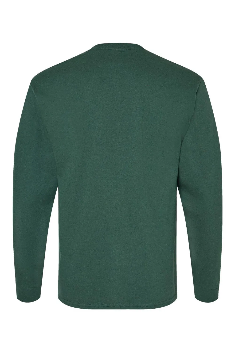 Hanes Mens ComfortSoft Long Sleeve Crewneck T-Shirt - Athletic Dark Green  Best cheap Clothing Hanes