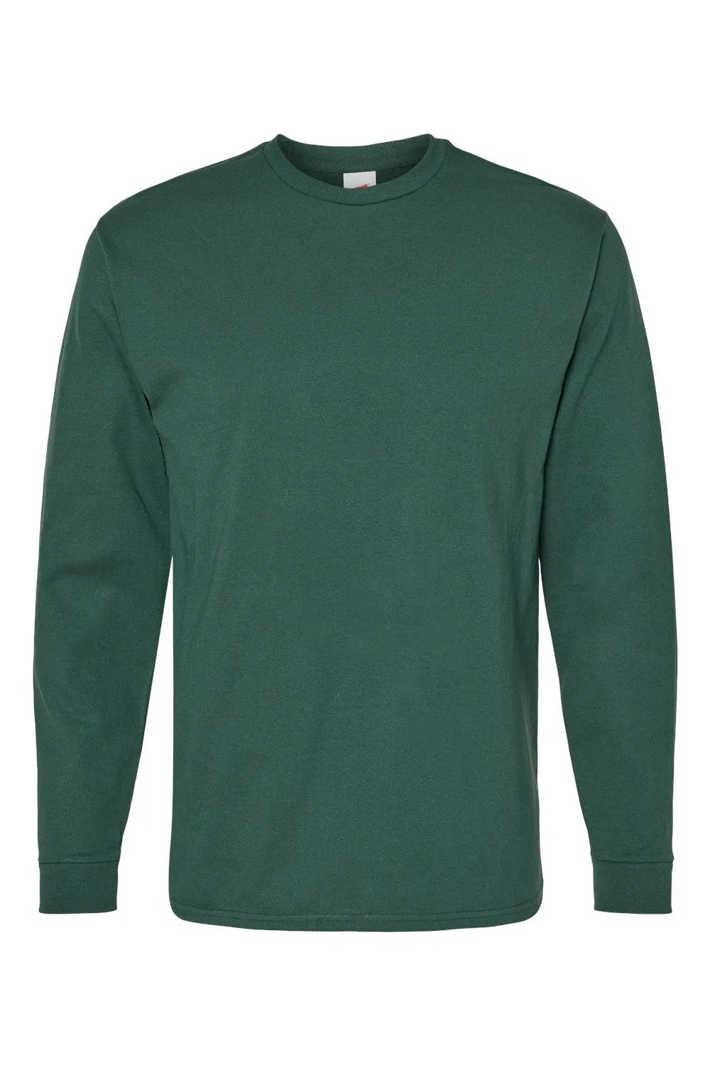 Hanes Mens ComfortSoft Long Sleeve Crewneck T-Shirt - Athletic Dark Green  Best cheap Clothing Hanes