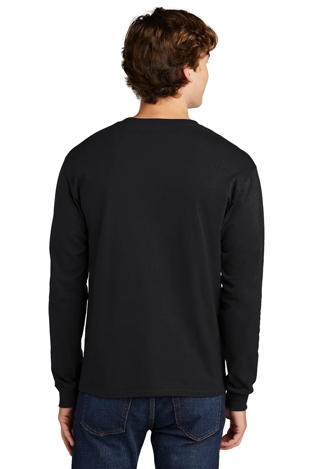 Hanes Mens ComfortSoft Long Sleeve Crewneck T-Shirt - Black  Best cheap Clothing Hanes