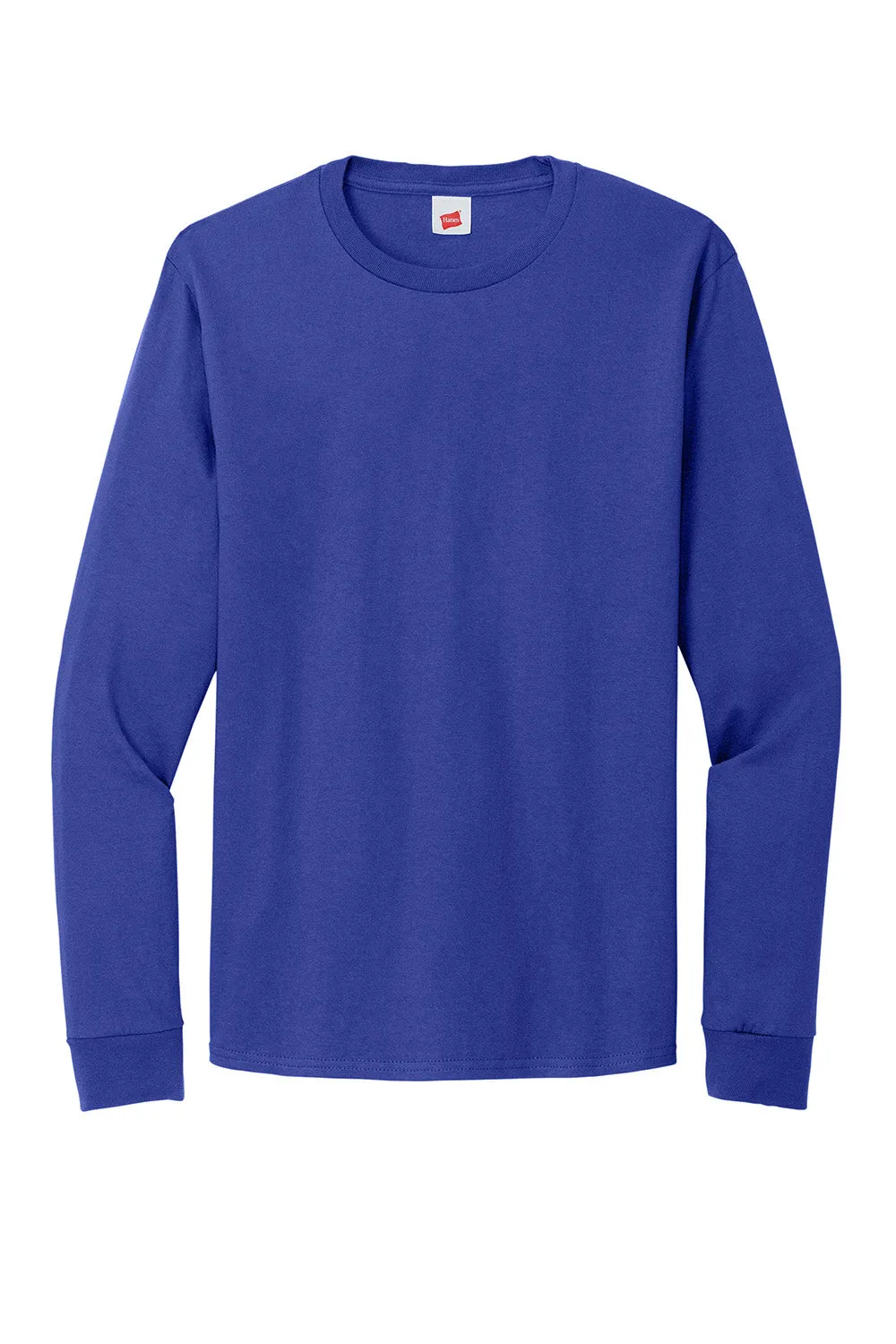 Hanes Mens ComfortSoft Long Sleeve Crewneck T-Shirt - Deep Royal Blue  Best cheap Clothing Hanes