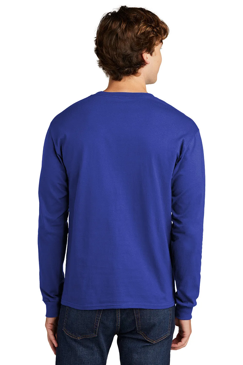 Hanes Mens ComfortSoft Long Sleeve Crewneck T-Shirt - Deep Royal Blue  Best cheap Clothing Hanes
