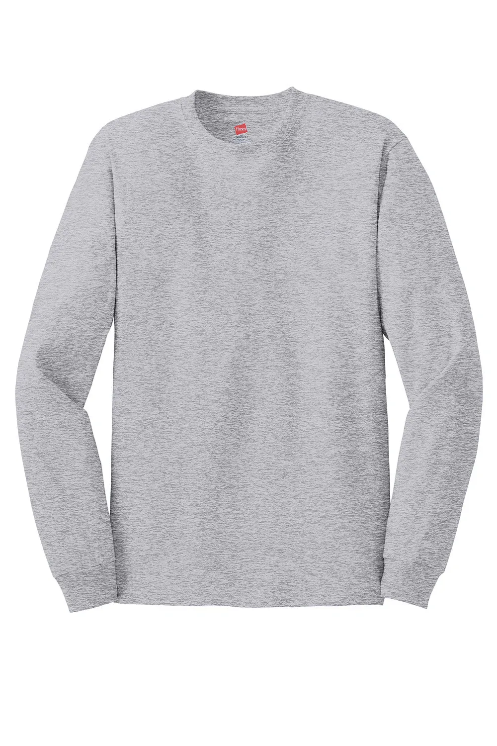 Hanes Mens ComfortSoft Long Sleeve Crewneck T-Shirt - Light Steel Grey  Best cheap Clothing Hanes