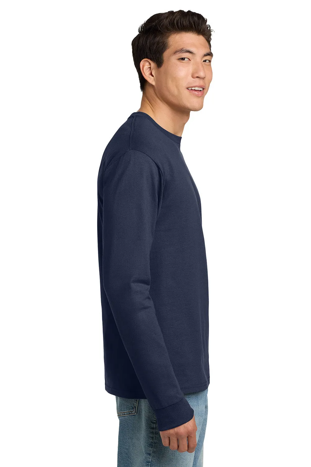 Hanes Mens ComfortSoft Long Sleeve Crewneck T-Shirt - Navy Blue  Best cheap Clothing Hanes