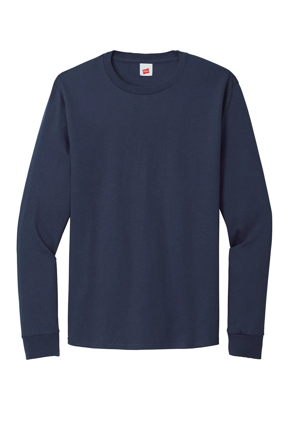 Hanes Mens ComfortSoft Long Sleeve Crewneck T-Shirt - Navy Blue  Best cheap Clothing Hanes