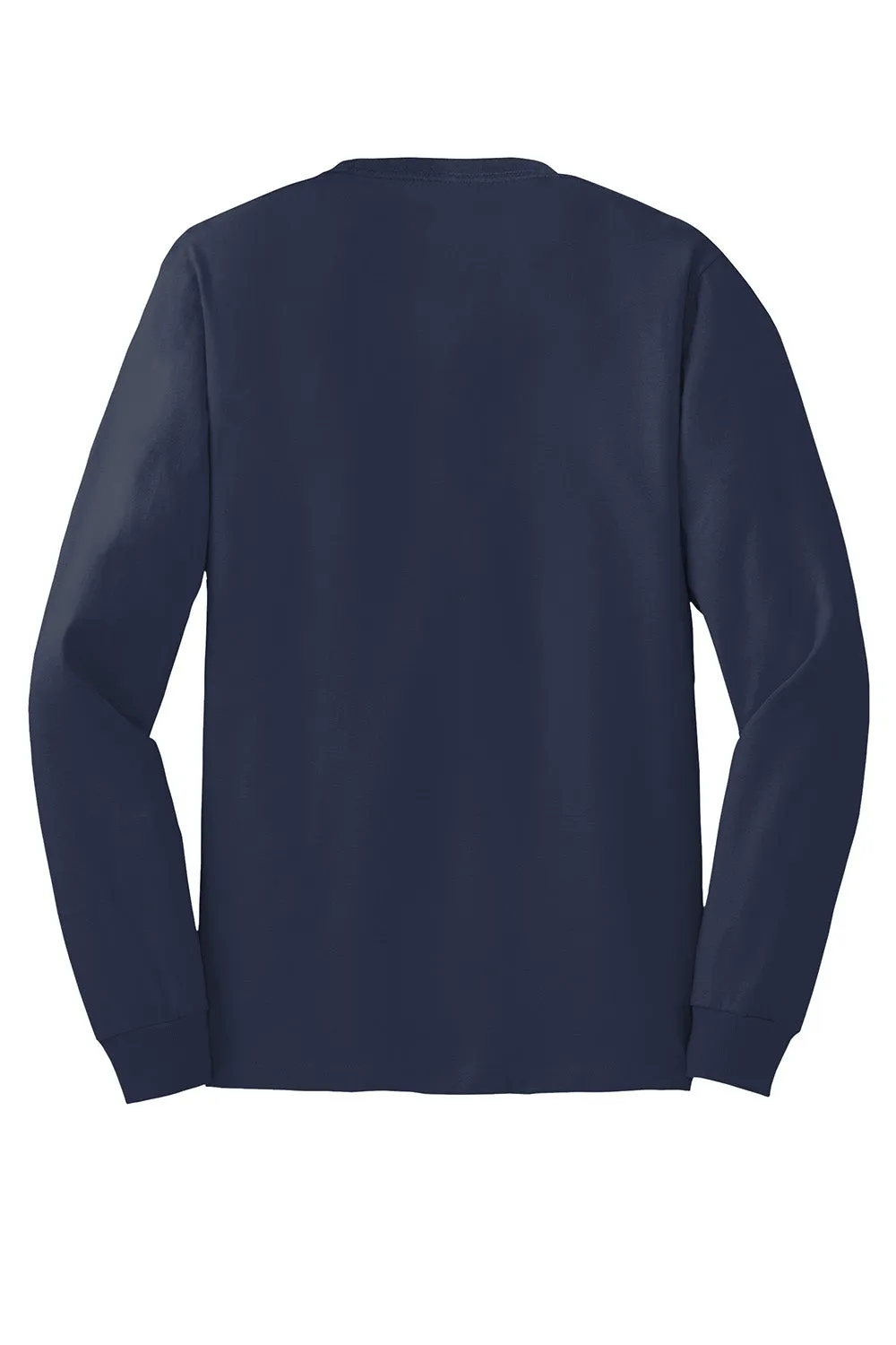 Hanes Mens ComfortSoft Long Sleeve Crewneck T-Shirt - Navy Blue  Best cheap Clothing Hanes