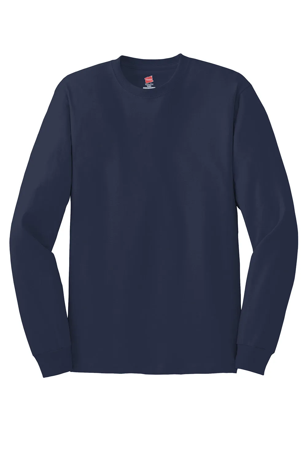 Hanes Mens ComfortSoft Long Sleeve Crewneck T-Shirt - Navy Blue  Best cheap Clothing Hanes
