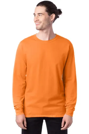 Hanes Mens ComfortSoft Long Sleeve Crewneck T-Shirt - Tennessee Orange  Best cheap Clothing Hanes