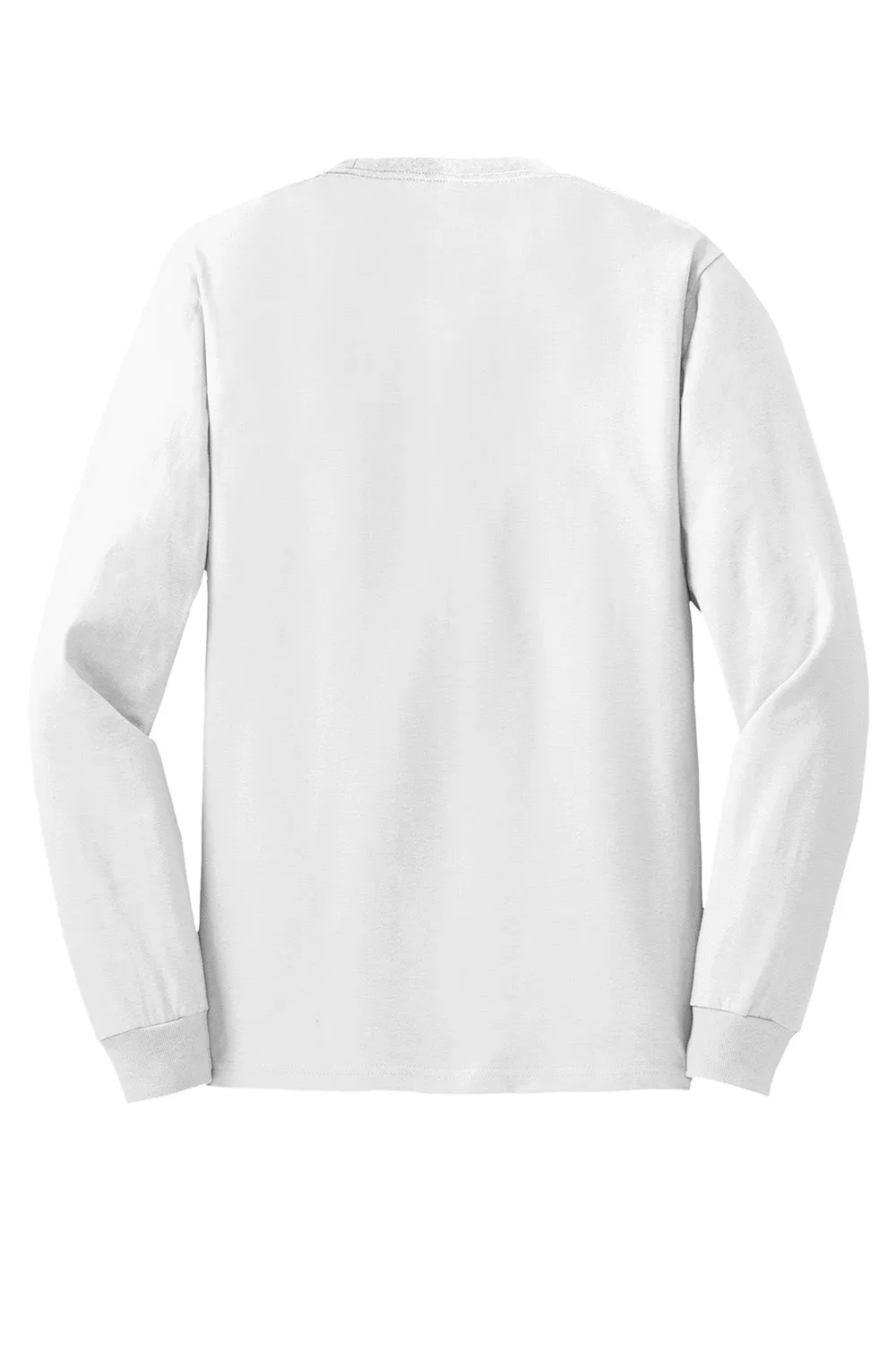 Hanes Mens ComfortSoft Long Sleeve Crewneck T-Shirt - White  Best cheap Clothing Hanes