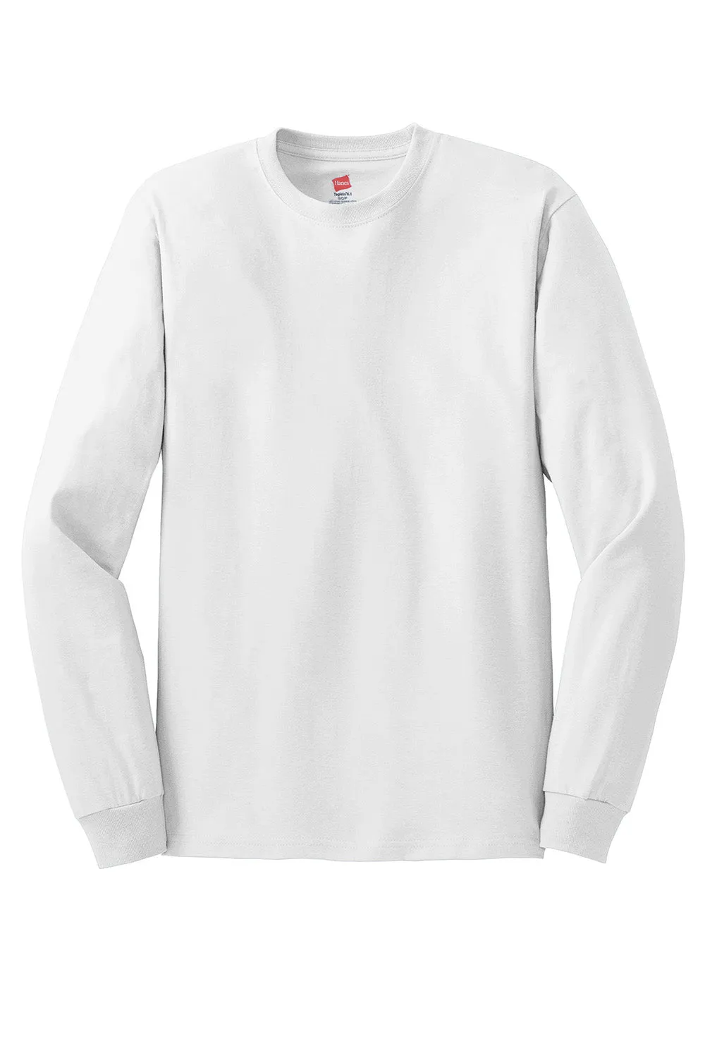 Hanes Mens ComfortSoft Long Sleeve Crewneck T-Shirt - White  Best cheap Clothing Hanes