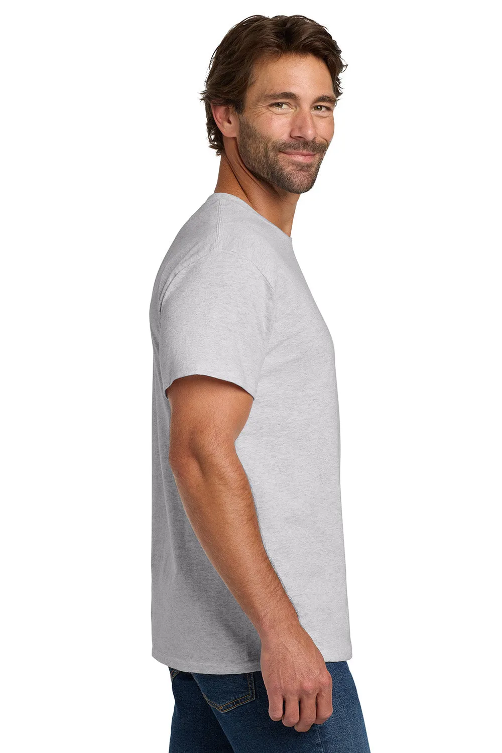 Hanes Mens ComfortSoft Short Sleeve Crewneck T-Shirt - Ash Grey  Best cheap Clothing Hanes
