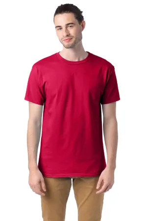Hanes Mens ComfortSoft Short Sleeve Crewneck T-Shirt - Athletic Crimson Red  Best cheap Clothing Hanes