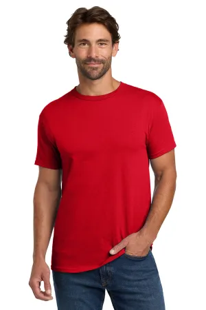 Hanes Mens ComfortSoft Short Sleeve Crewneck T-Shirt - Athletic Red  Best cheap Clothing Hanes