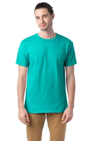 Hanes Mens ComfortSoft Short Sleeve Crewneck T-Shirt - Athletic Teal Green  Best cheap Clothing Hanes
