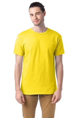Hanes Mens ComfortSoft Short Sleeve Crewneck T-Shirt - Athletic Yellow  Best cheap Clothing Hanes
