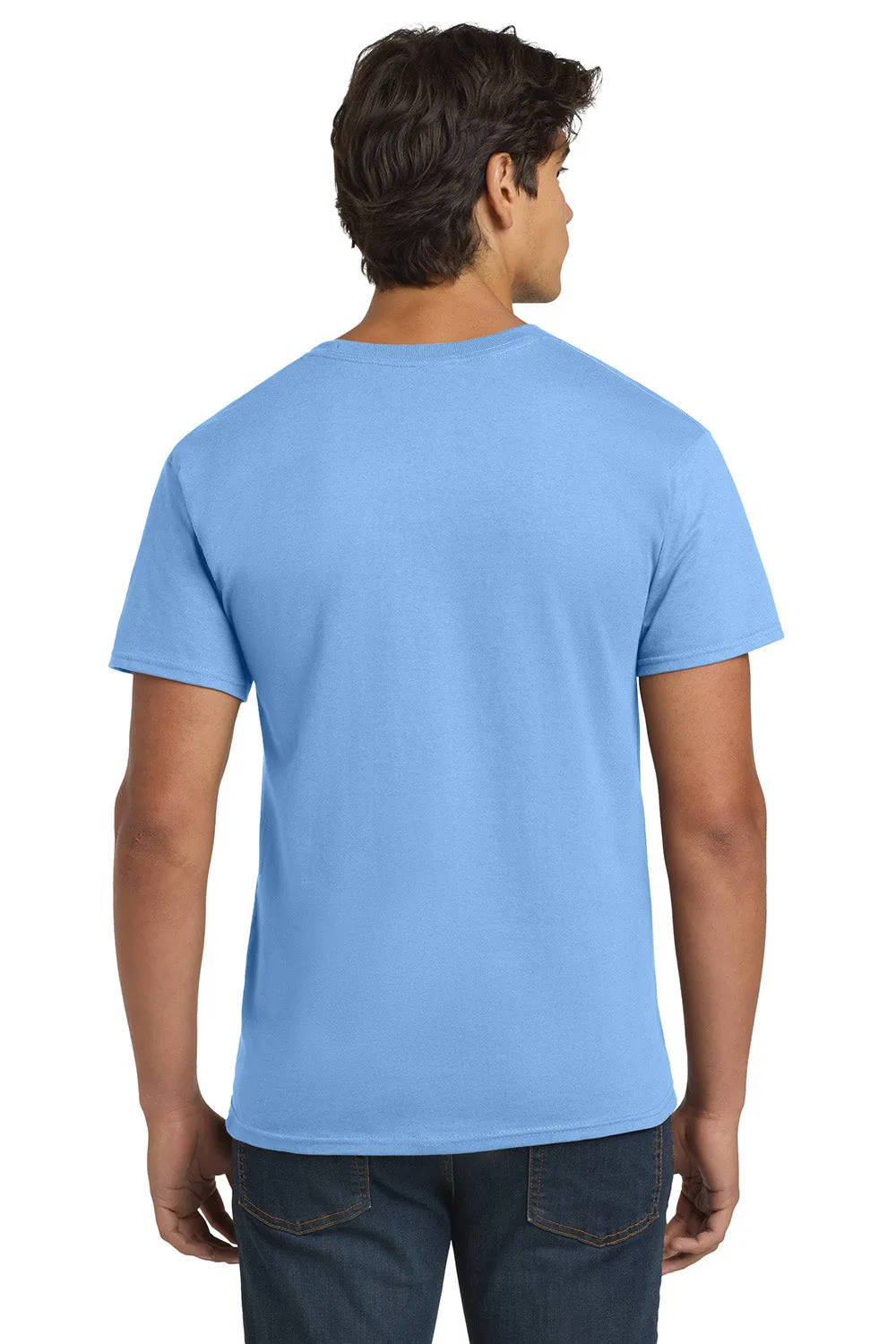 Hanes Mens ComfortSoft Short Sleeve Crewneck T-Shirt - Carolina Blue  Best cheap Clothing Hanes