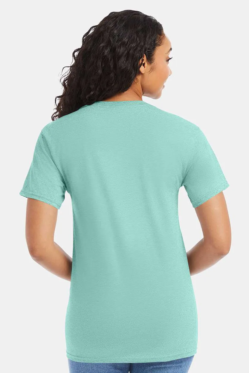 Hanes Mens ComfortSoft Short Sleeve Crewneck T-Shirt - Clean Mint Blue  Best cheap Clothing Hanes