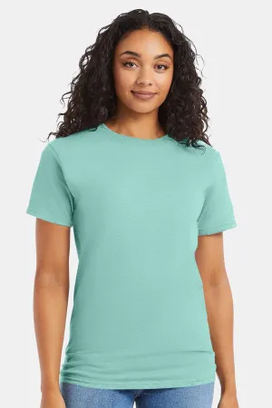 Hanes Mens ComfortSoft Short Sleeve Crewneck T-Shirt - Clean Mint Blue  Best cheap Clothing Hanes