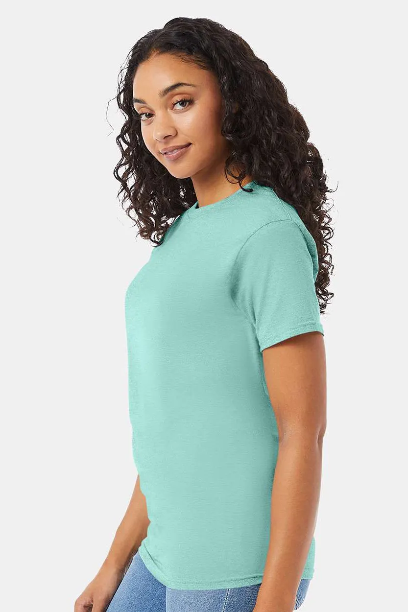 Hanes Mens ComfortSoft Short Sleeve Crewneck T-Shirt - Clean Mint Blue  Best cheap Clothing Hanes
